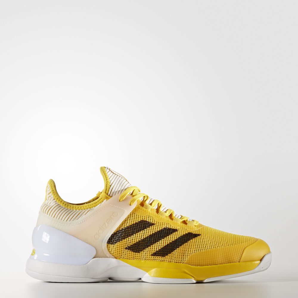 Adidas Adizero Ubersonic 2.0 - παπούτσια τένις ανδρικα - Κίτρινα/Μαυρα/Ασπρα,Μέγεθος: EU 36 – 54 2/3